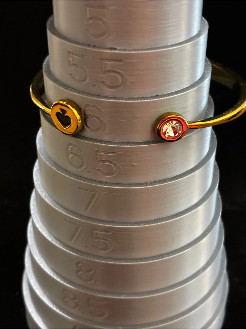Kate Spade New York Gold Tone enamel, & crystal hinged cuff bracelet